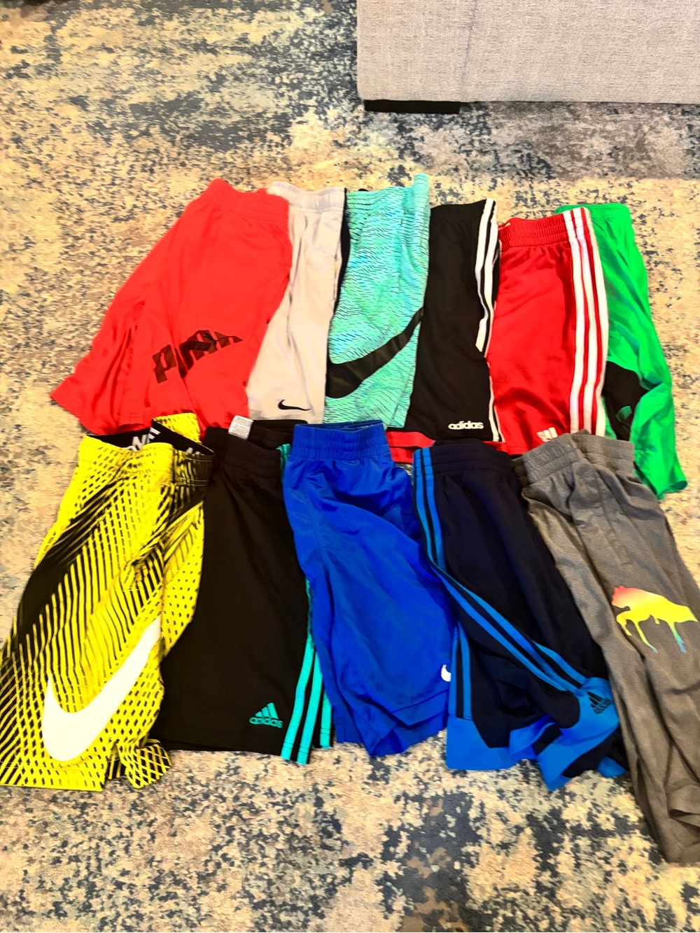 Nike, Adidas, Puma boys Youth Large size bundle Shirts , shorts ,hoodies